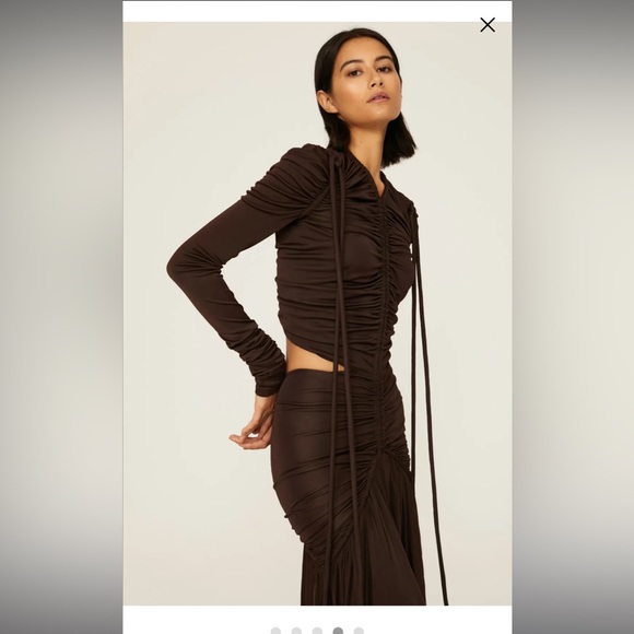 $1,690 Proenza Schouler Cinched Cutout Maxi Dress - Picture 5 of 8